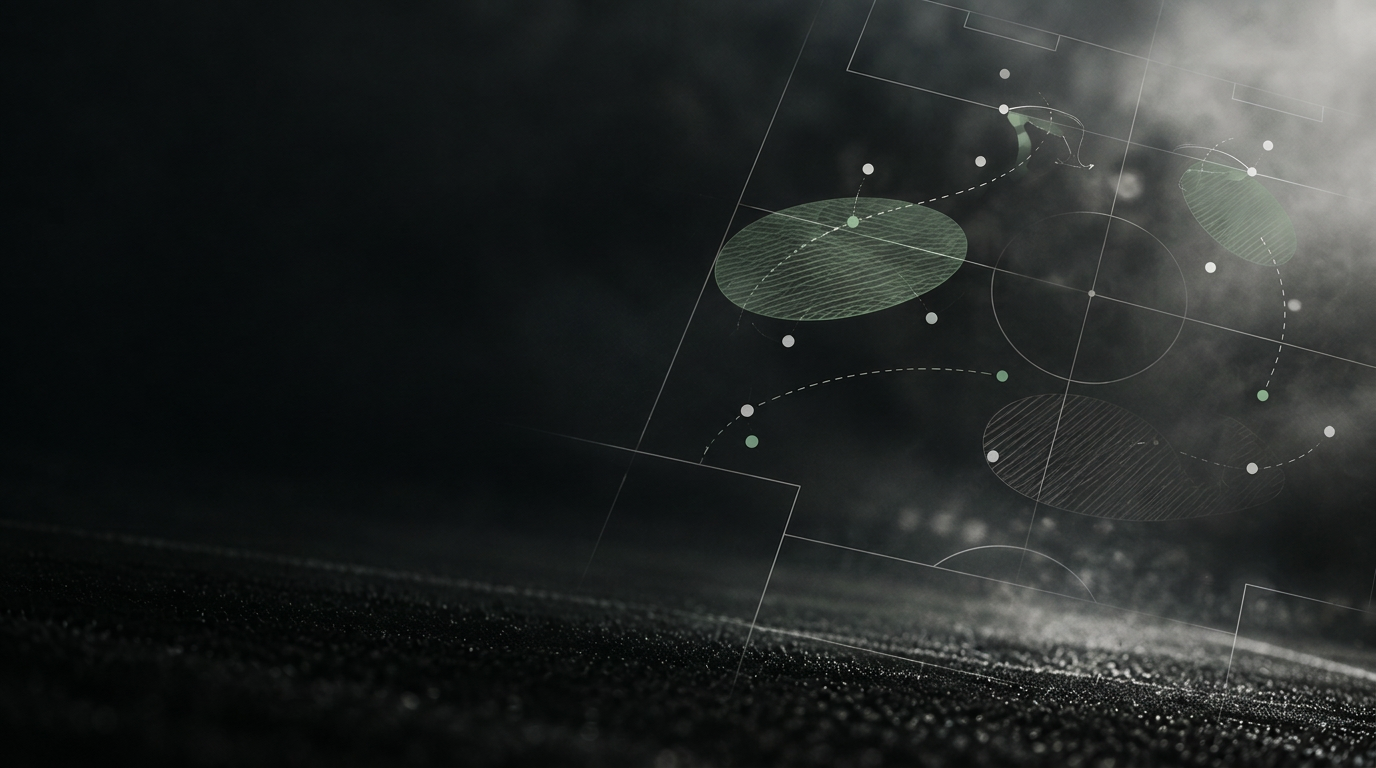 Tactical movements mapped across a football pitch